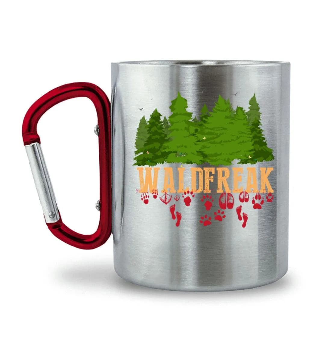 Waldfreak - Edelstahltasse mit Karabinergriff 2
