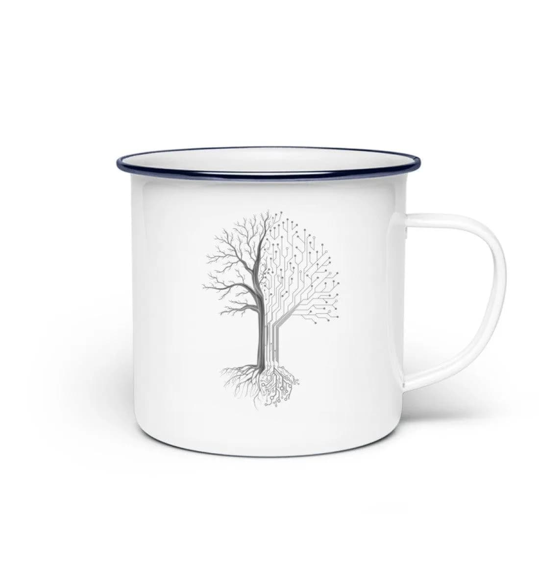 Tree Digital - Emaille Tasse 2