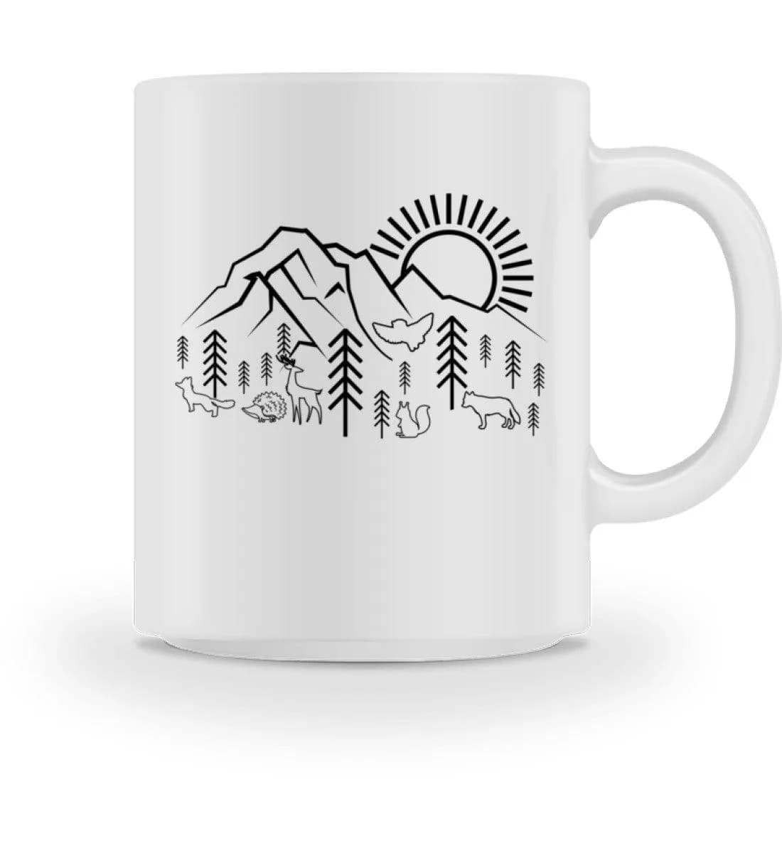 Berge Sonne Tiere - Tasse 2