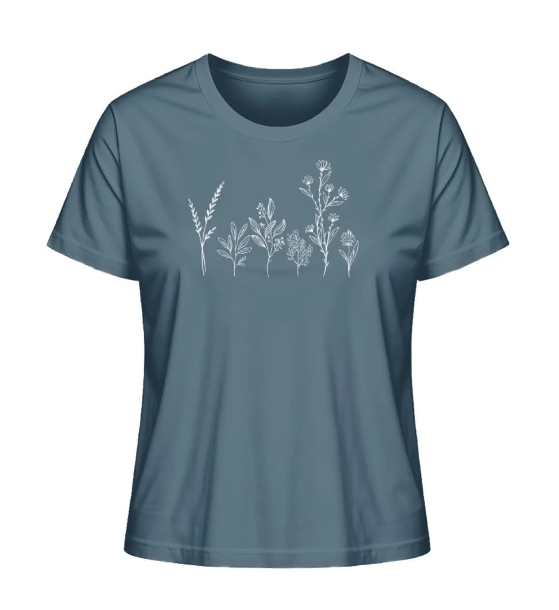 Blumen - Damen Premium Bio Shirt 4