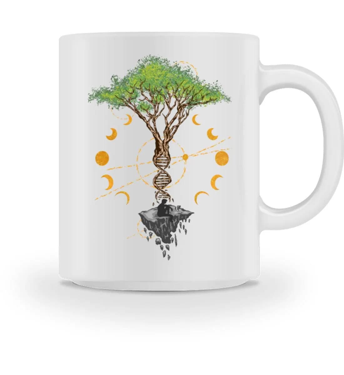 Tree DNA Moon with Man - Tasse 2