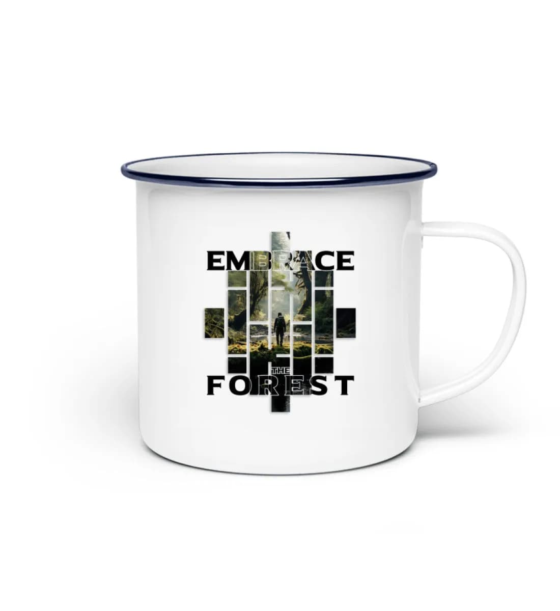 Embrace the forest - Emaille Tasse 2