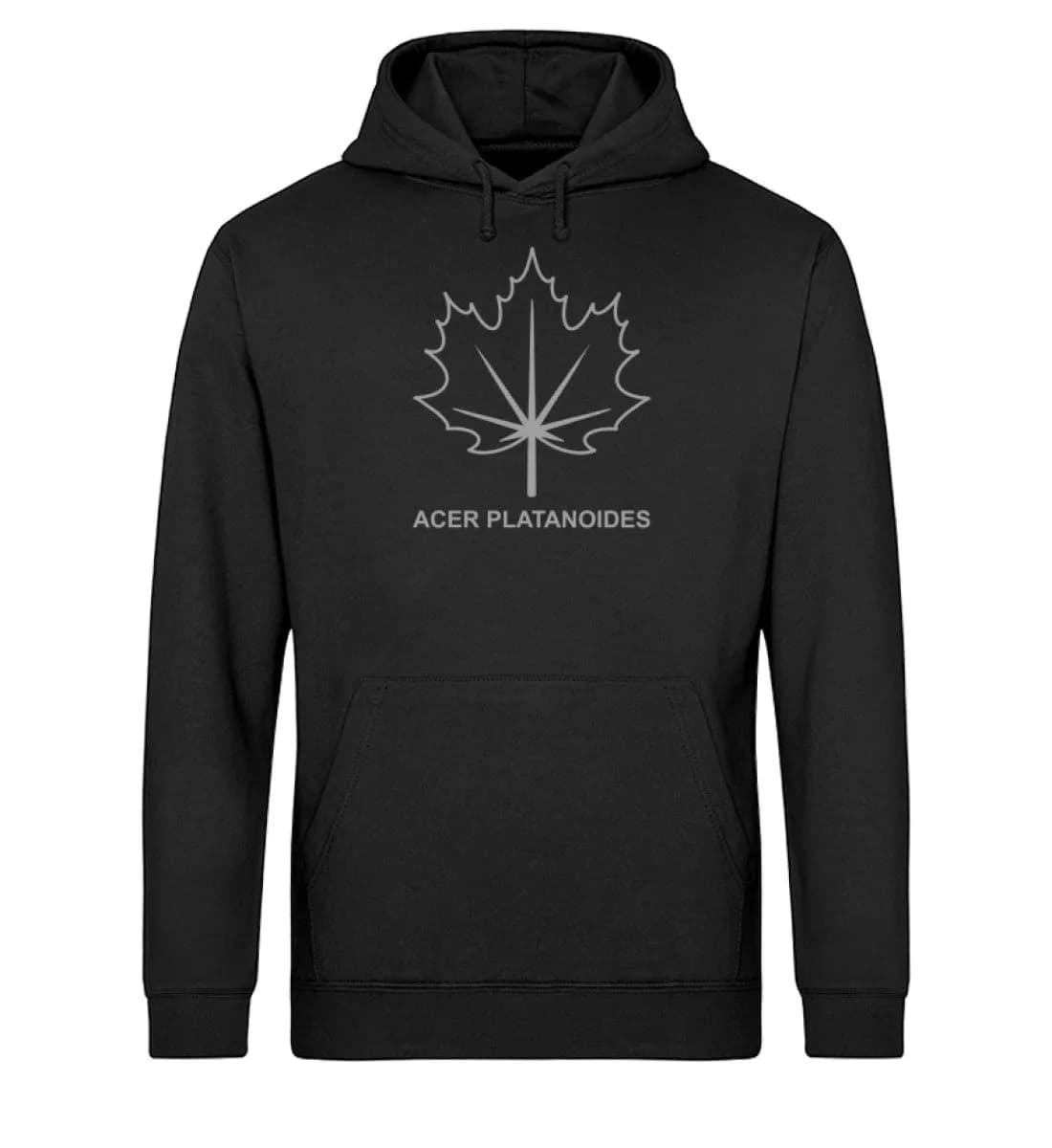Spitzahornblatt Linien - Unisex Basic Bio Hoodie 2