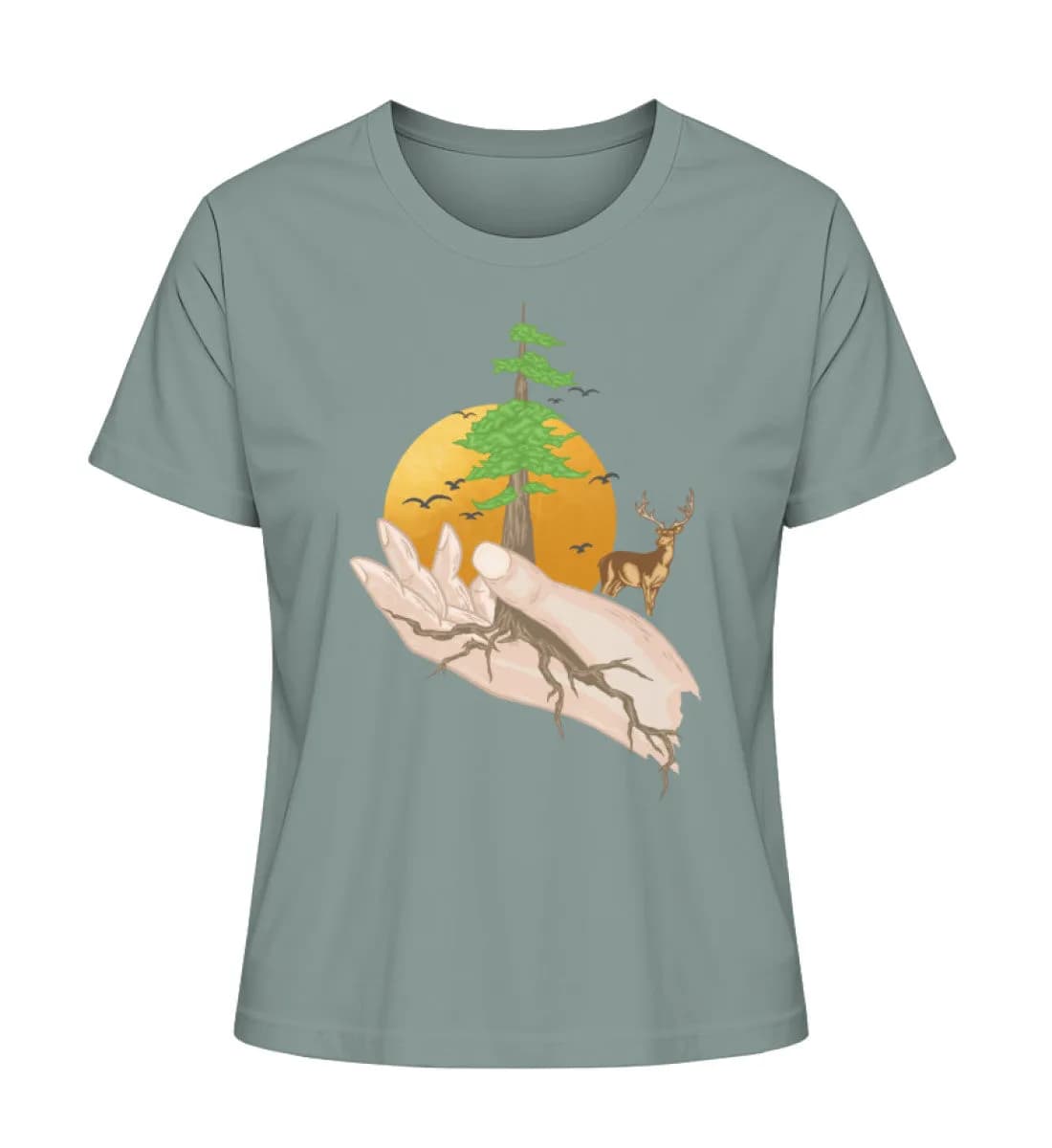 Root hands - Damen Premium Bio Shirt 5