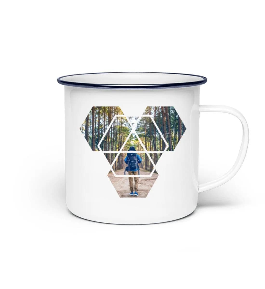 Hexagone - Emaille Tasse 4