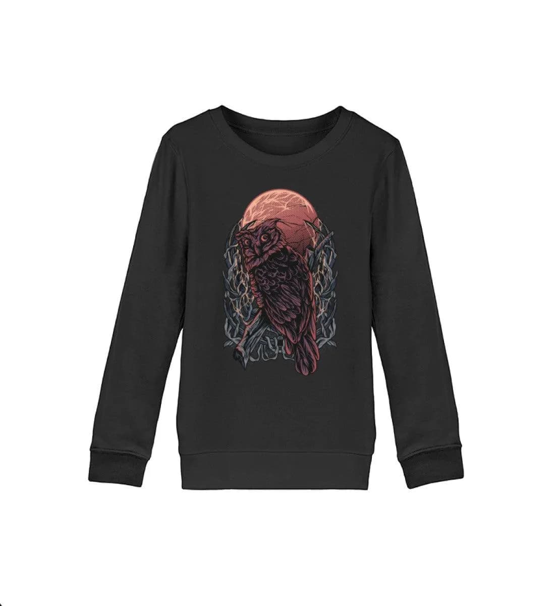 Eule Blutmond  - Kinder Bio Sweatshirt