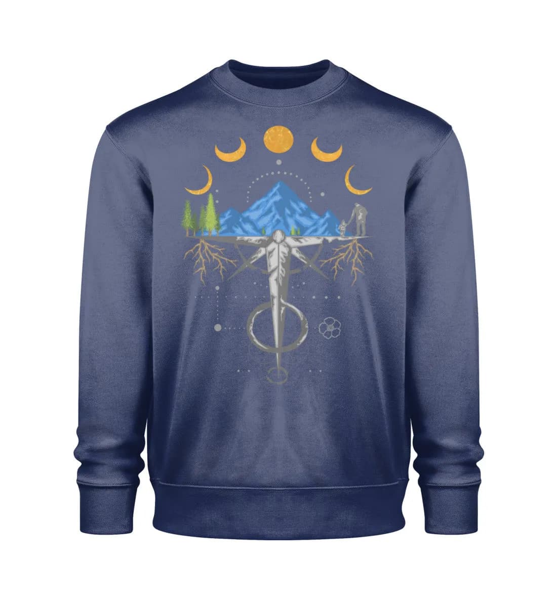 Harmonie der Berge - Unisex Bio Sweatshirt 2