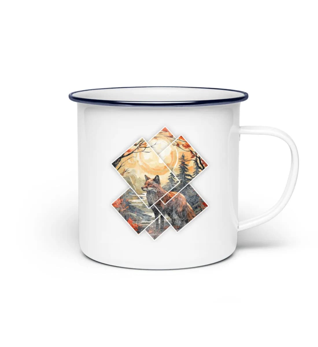 Fox Pictures - Emaille Tasse 2