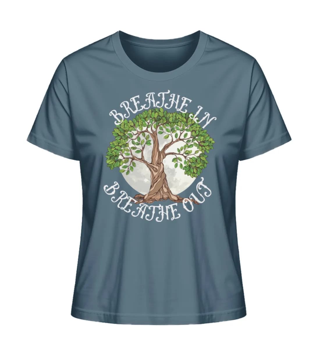 Breathe in - Damen Premium Bio Shirt 4