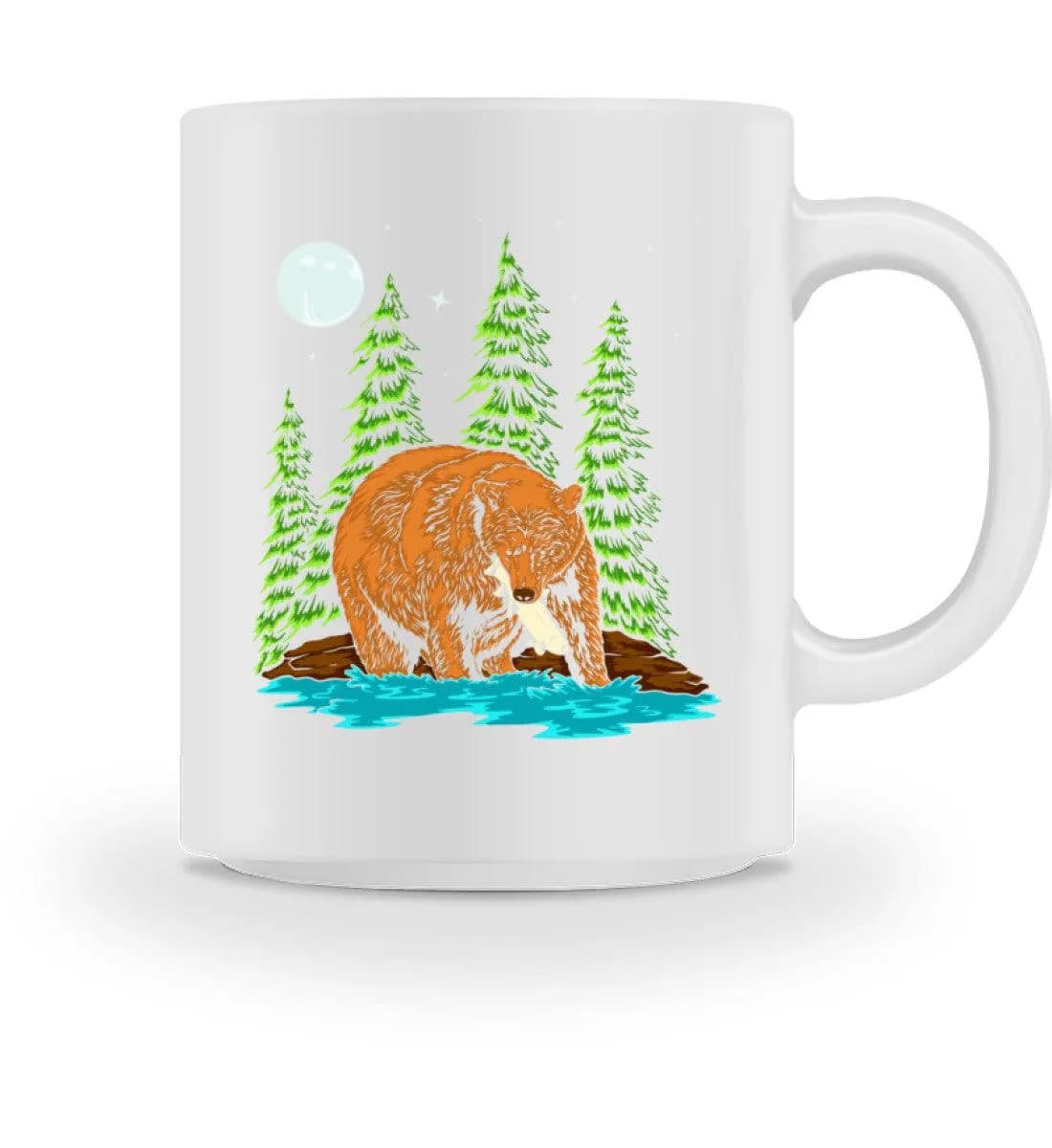 Bär fängt Fisch - Tasse 2