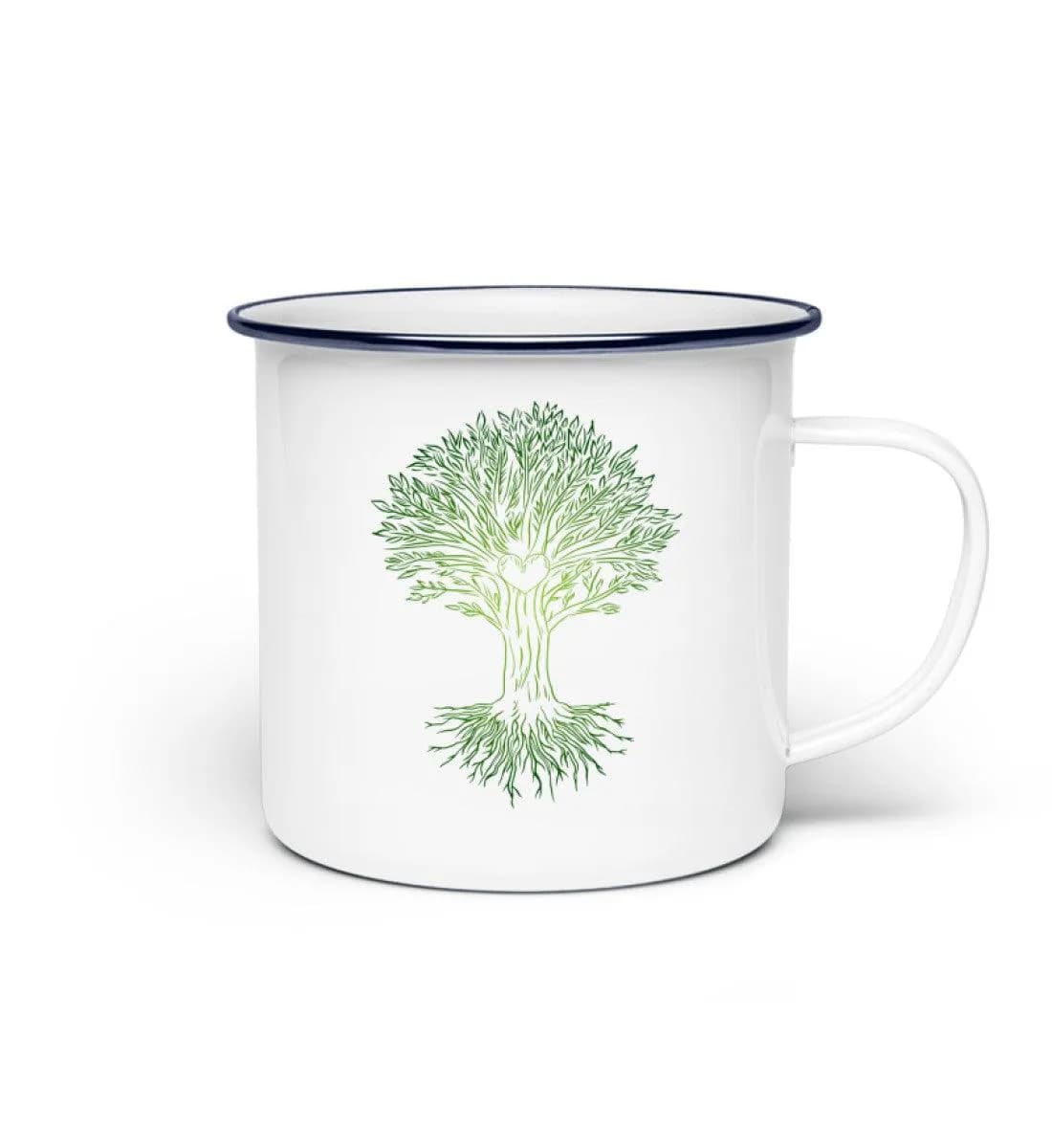 Herzbaum - Emaille Tasse 2