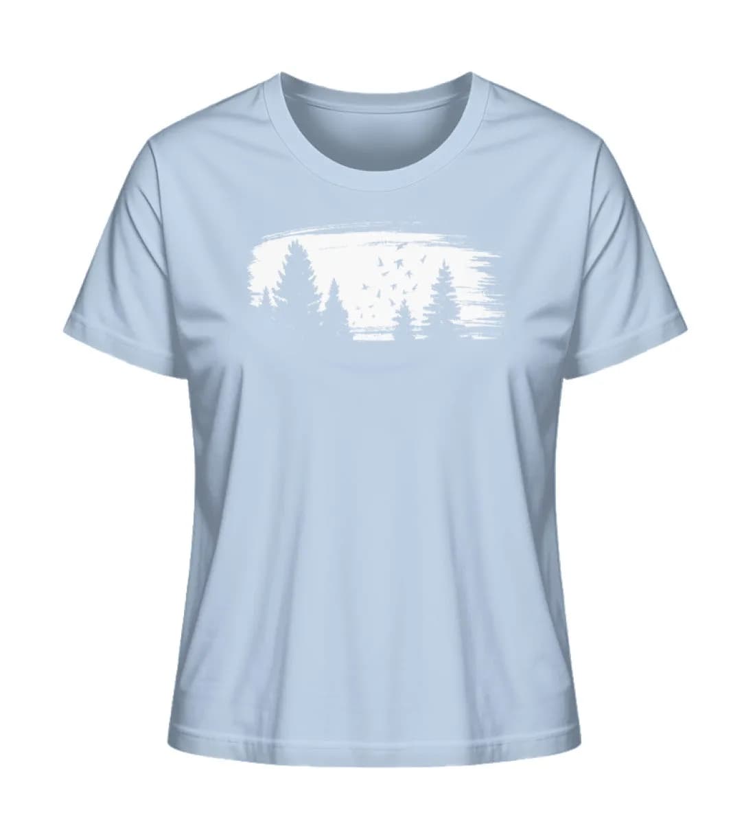 Wald mit Vögeln - Damen Premium Bio Shirt 5