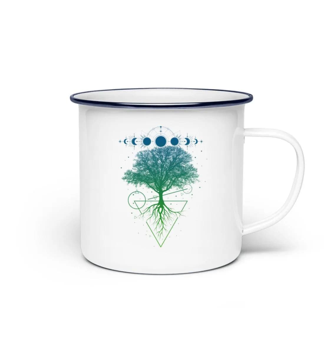 Baum Mondphasen - Emaille Tasse 2