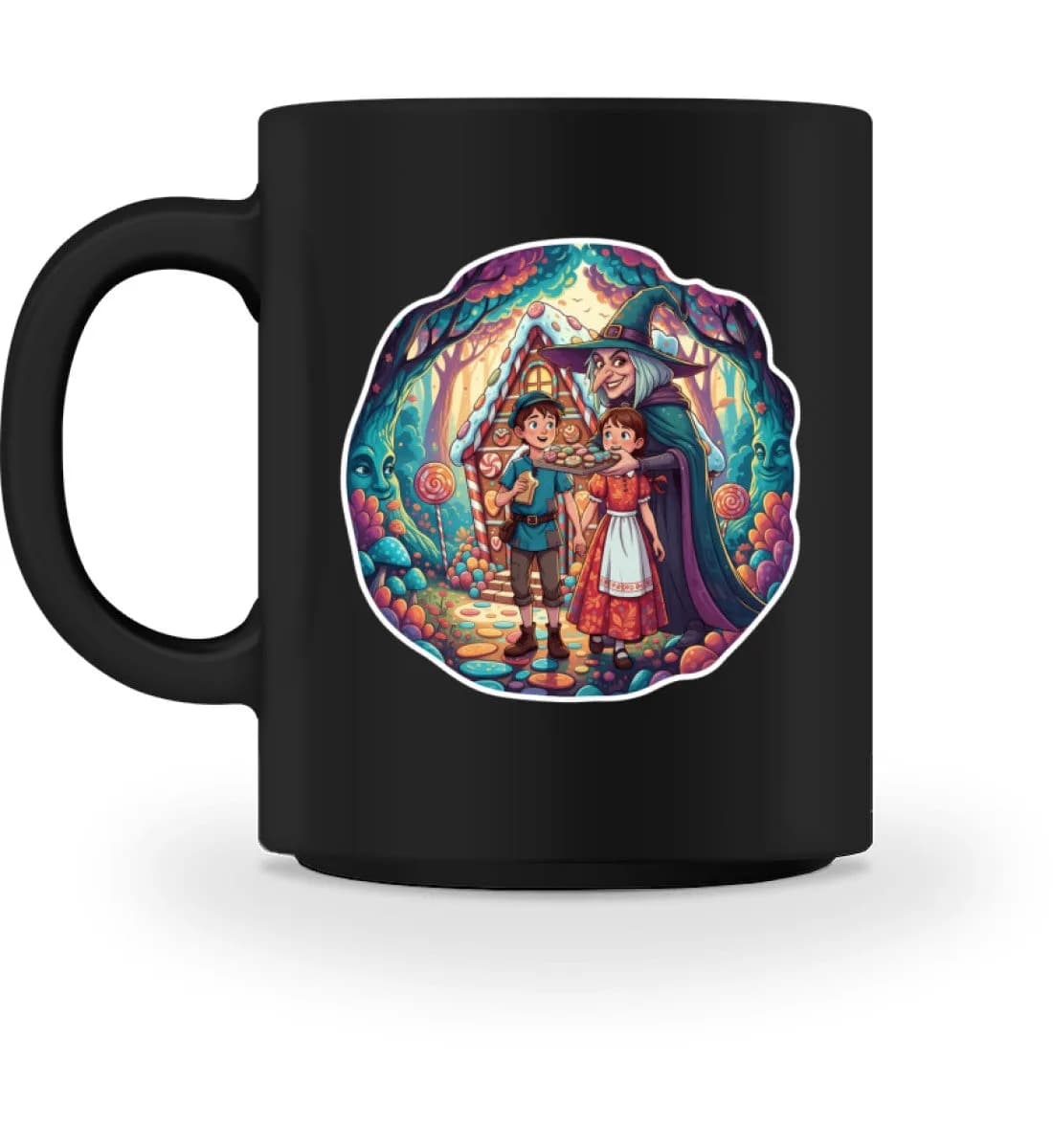 Hexe lockt Hänsel und Gretel  - Tasse 2