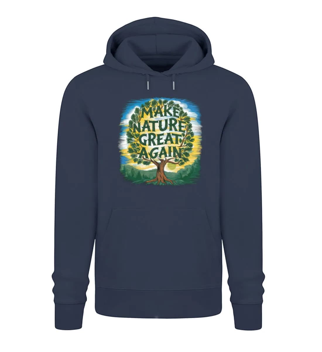 Make nature great again tree - Unisex Premium Bio Hoodie 2
