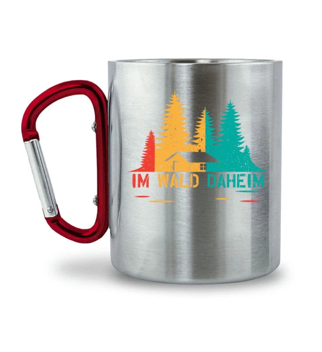 Im Wald daheim - Edelstahltasse mit Karabinergriff 2