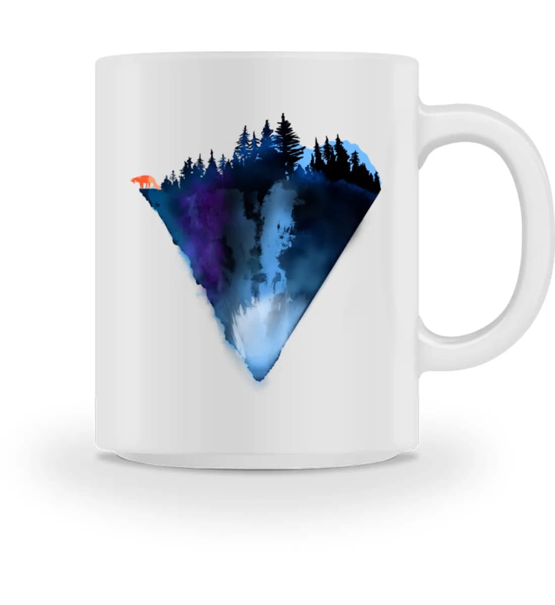 Dreiecksberg mit Fuchs - Tasse 2