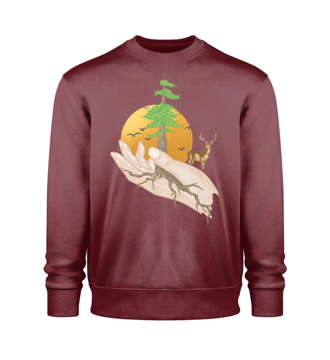 Root hands - Unisex Bio Sweatshirt 3