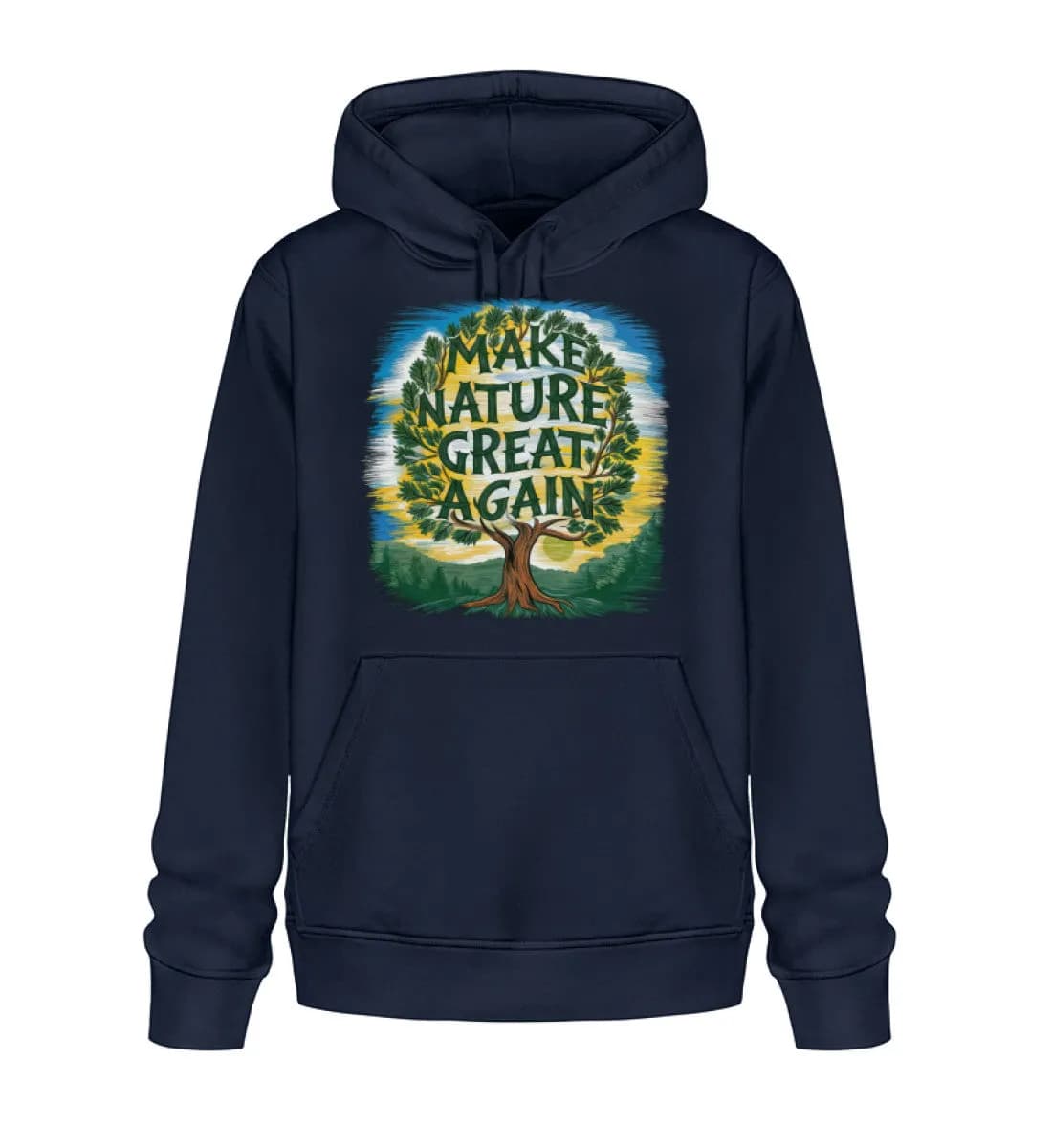 Make Nature great again Tree - Unisex Basic Bio Hoodie 2