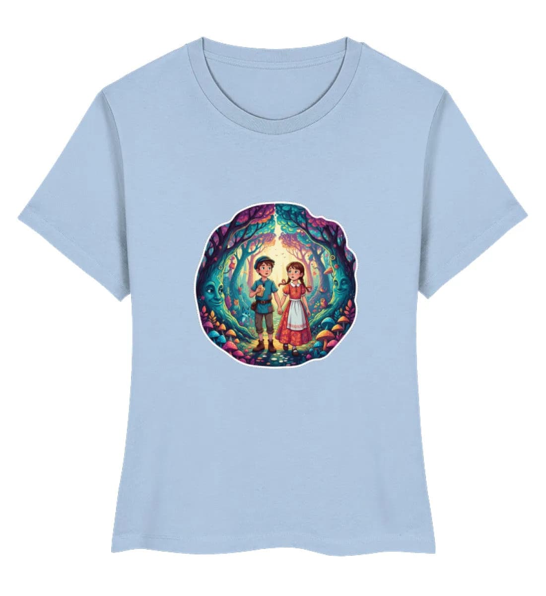 Hänsel und Gretel verloren im Wald  - Damen Premium Bio Shirt 4
