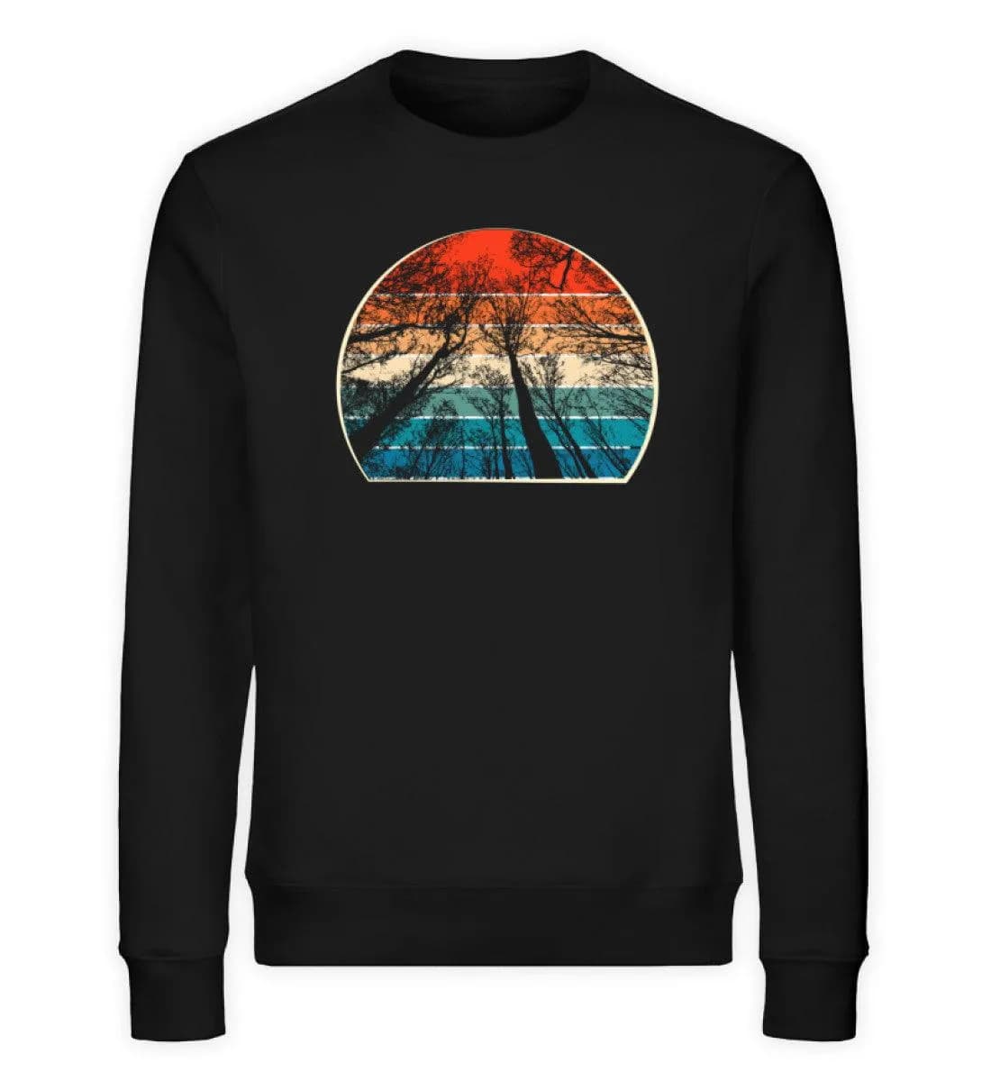 Retro Bäume - Unisex Bio Sweatshirt