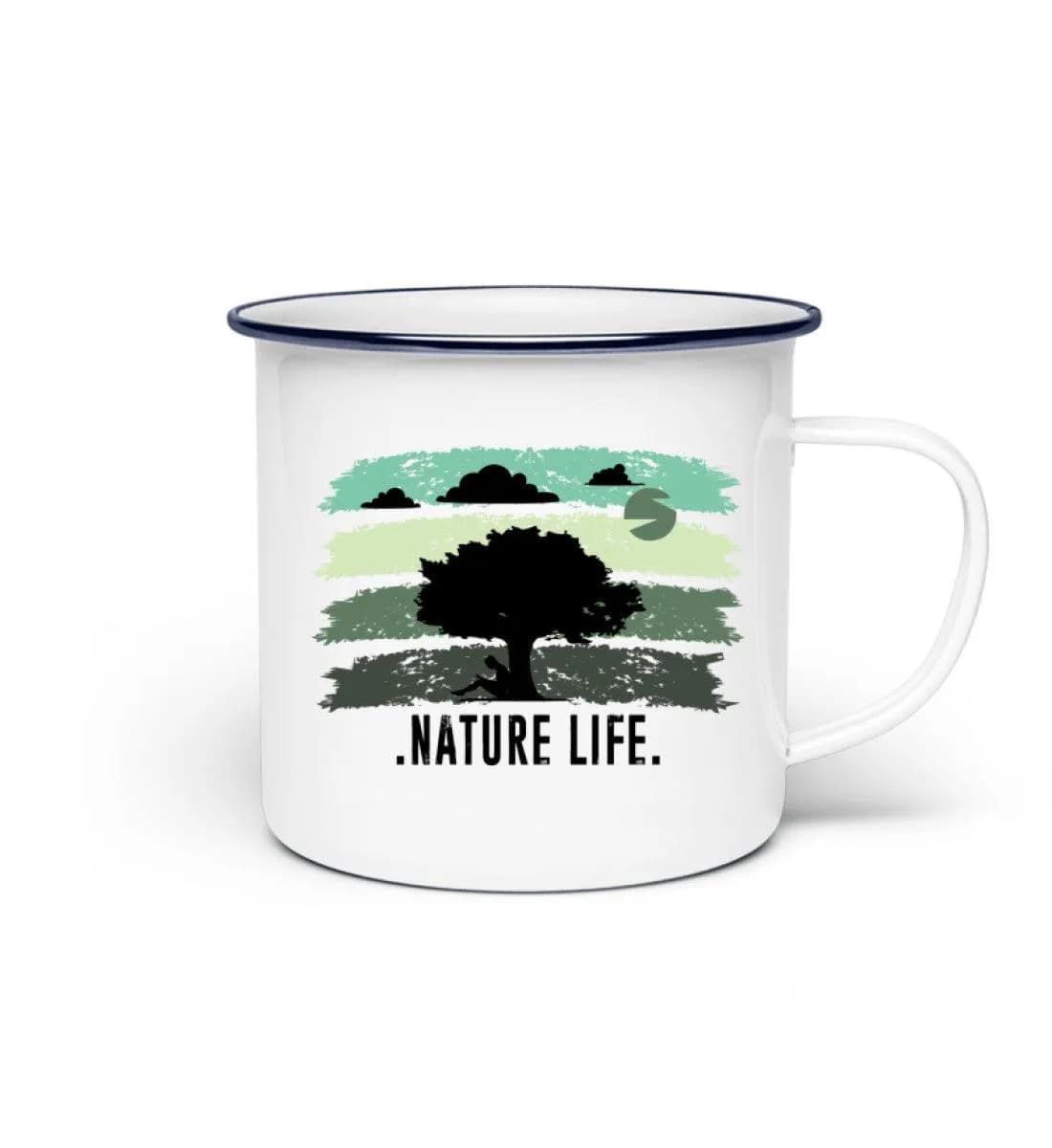 Nature Life Tree - Emaille Tasse 2