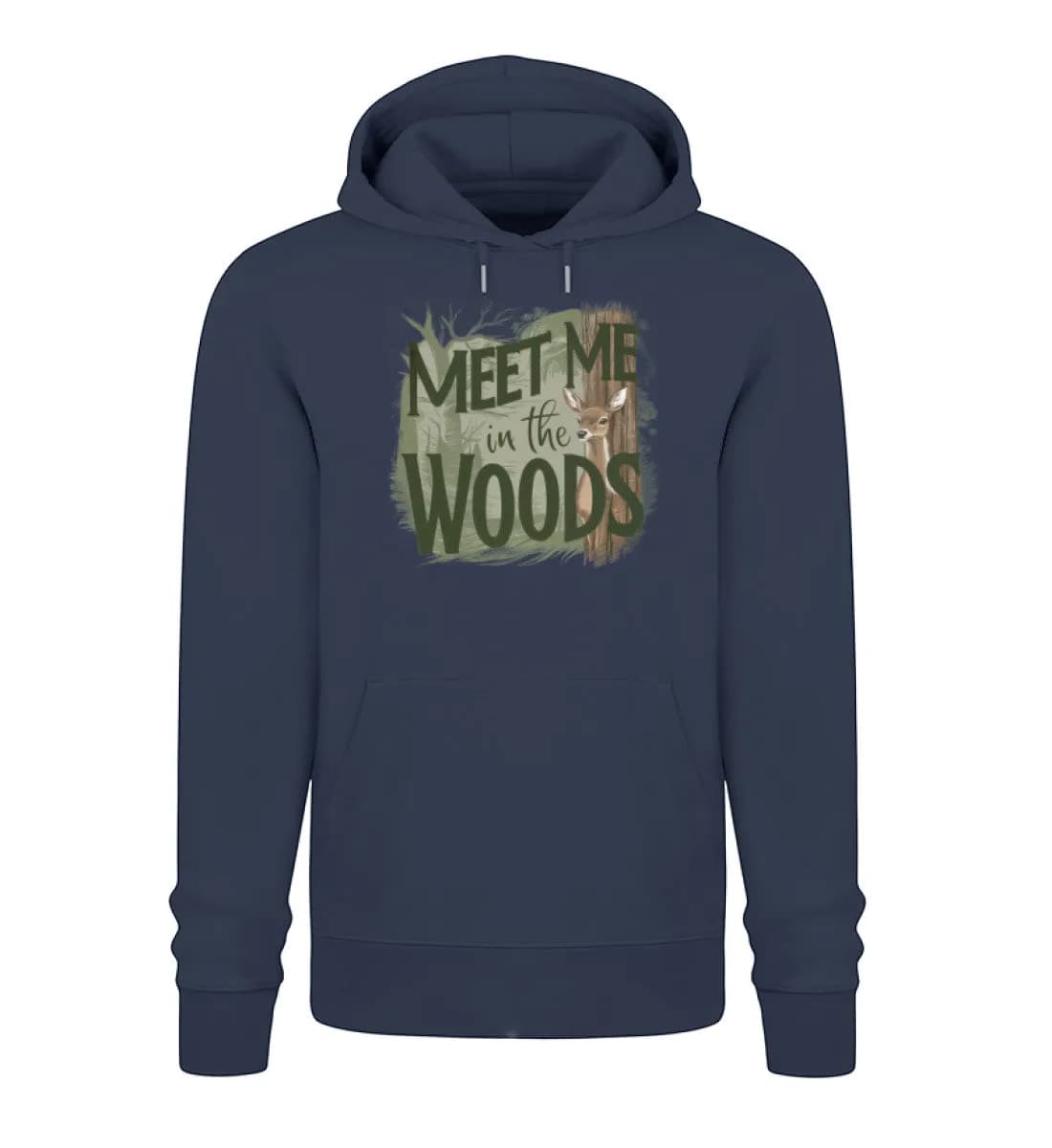 Meet me in the woods deer - Unisex Premium Bio Hoodie 2