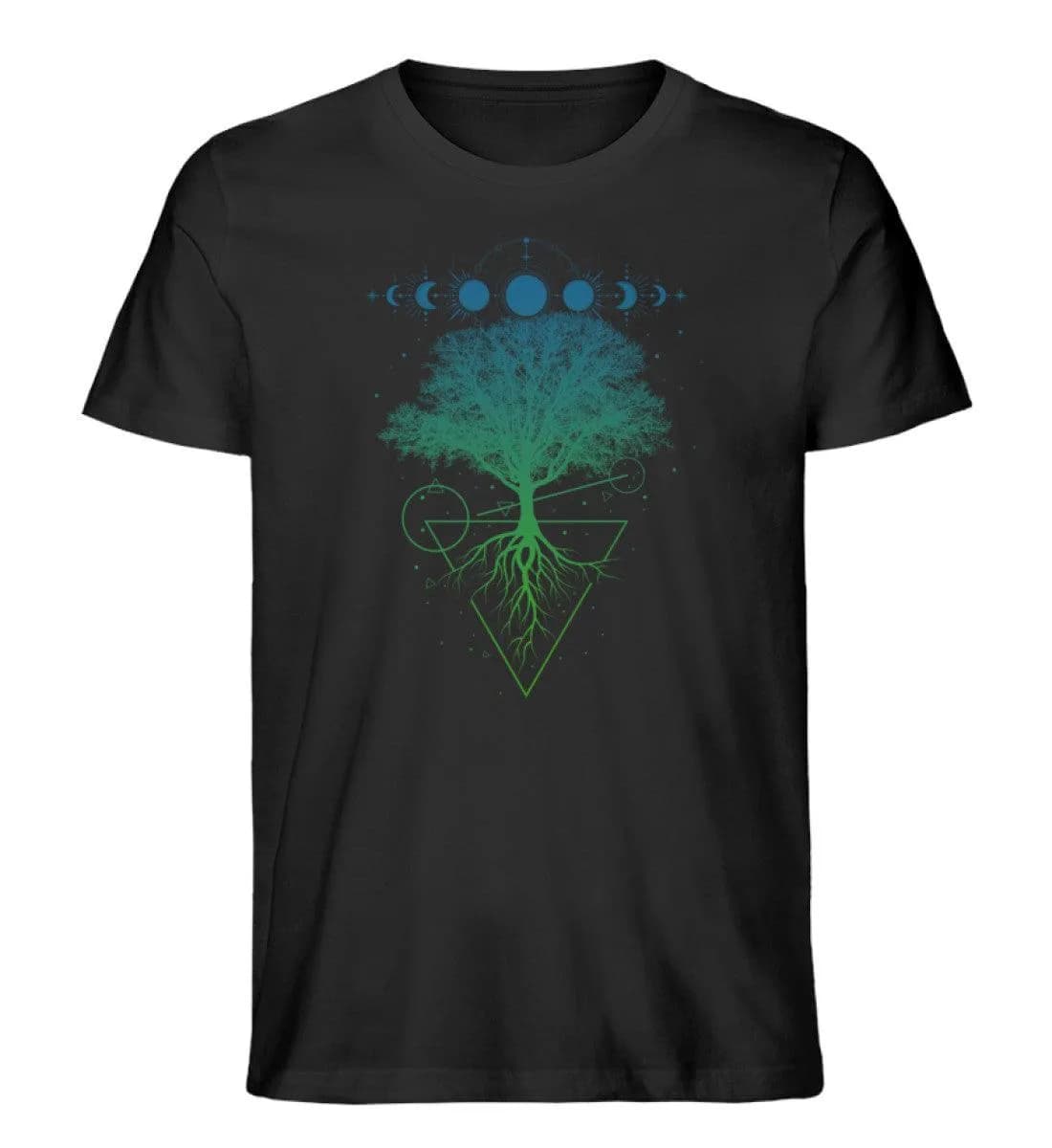 Baum Mondphasen - Herren Premium Bio Shirt