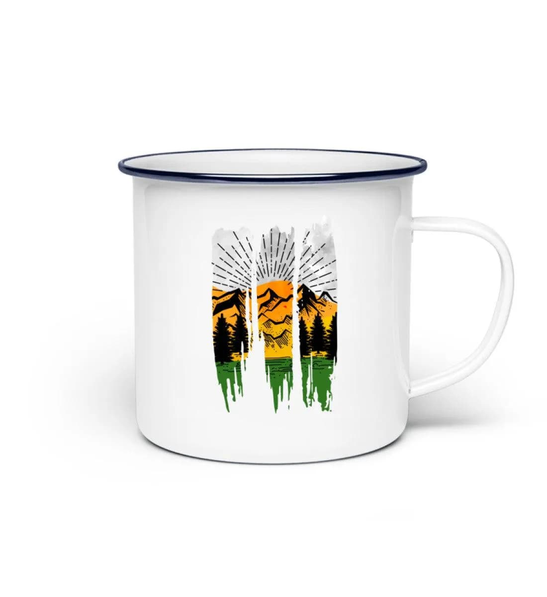 Lovely Nature Brush - Emaille Tasse 2