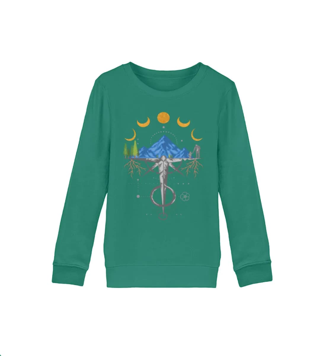 Harmonie der Berge - Kinder Bio Sweatshirt 3