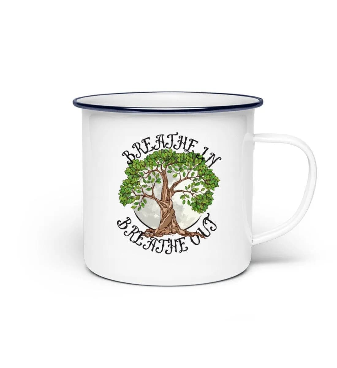 Breathe in - Emaille Tasse 2