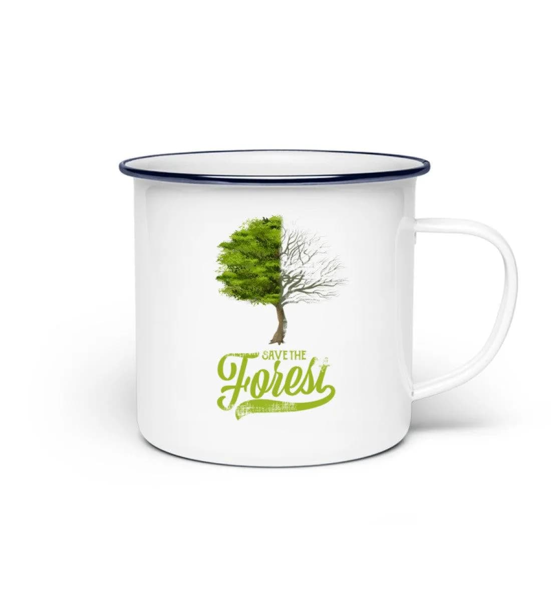 Save the forest - Emaille Tasse 2