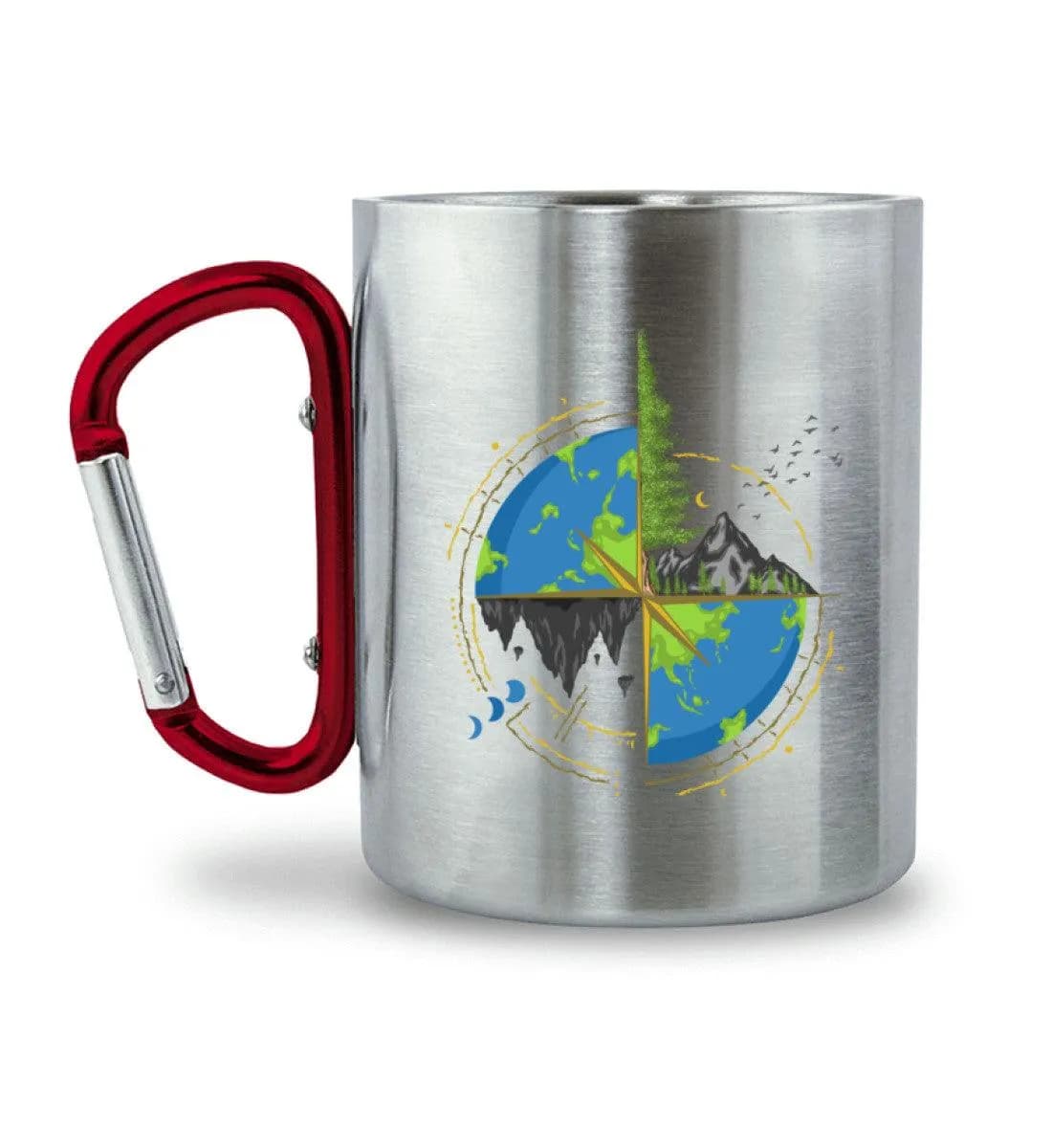 Nature earth - Edelstahltasse mit Karabinergriff 2