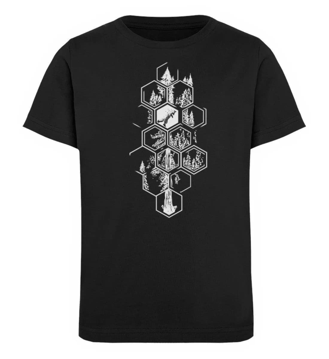 Hexagon Wald - Kinder Bio T-Shirt