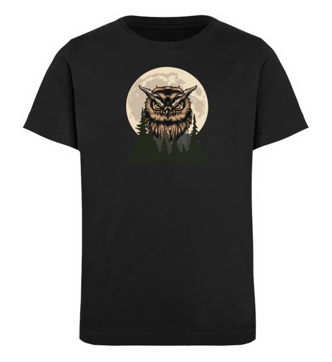 Eule Wald Mond  - Kinder Bio T-Shirt