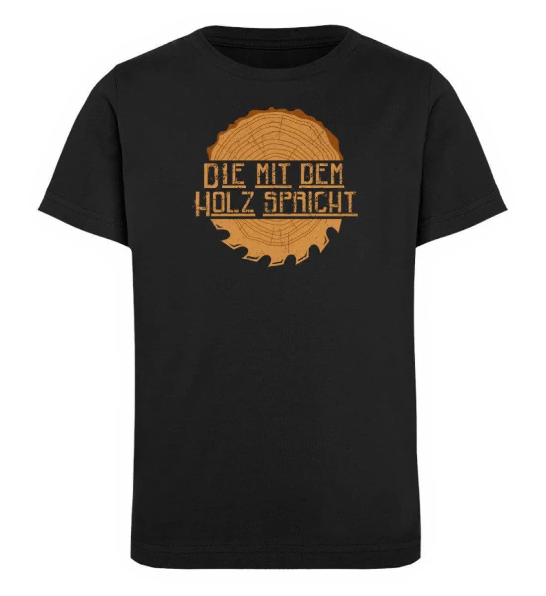 Die mit dem Holz spricht  - Kinder Bio T-Shirt