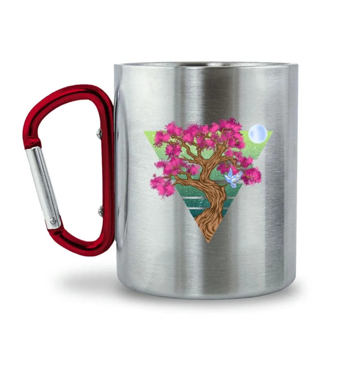 Triangletree - Edelstahltasse mit Karabinergriff 2