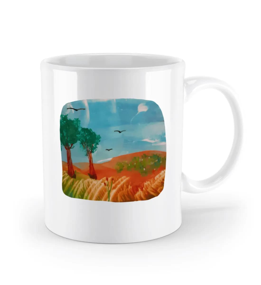 Kunst zum Anfassen friedliche Szene  - Tasse 2