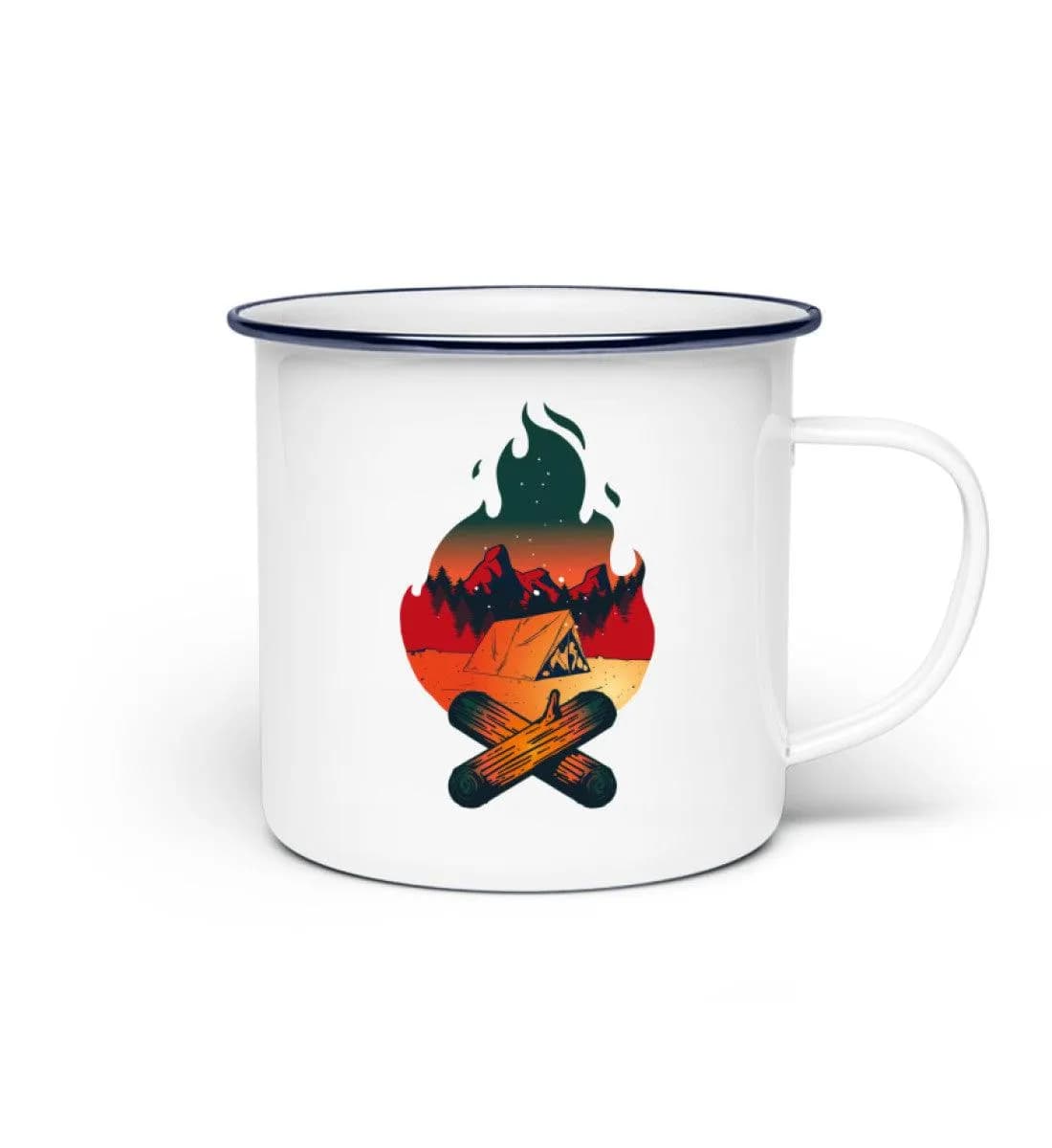 Lagerfeuer - Emaille Tasse 2