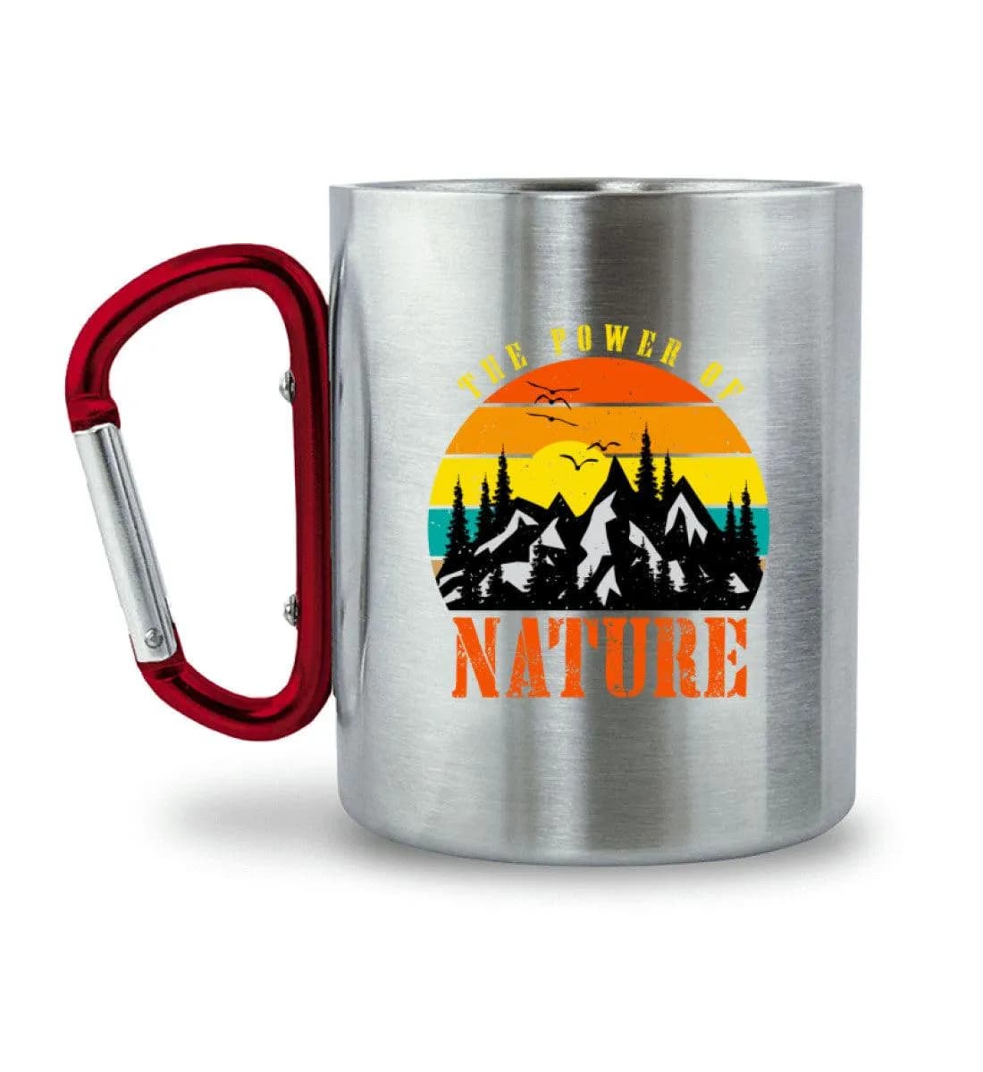 The Power of Nature - Edelstahltasse mit Karabinergriff 2