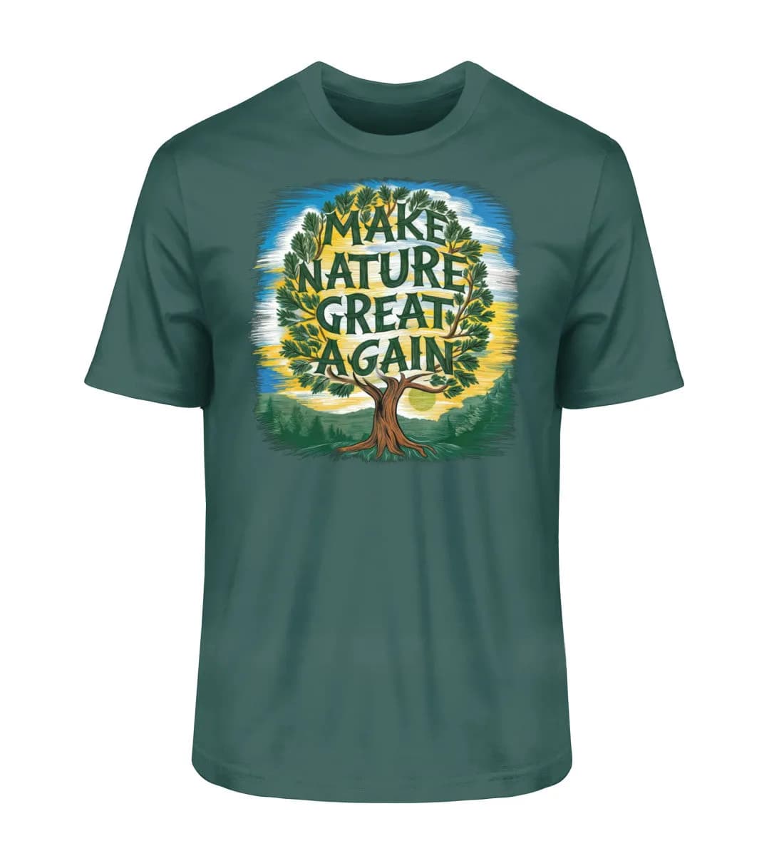 Make Nature great again Tree - Herren Premium Bio Shirt 5