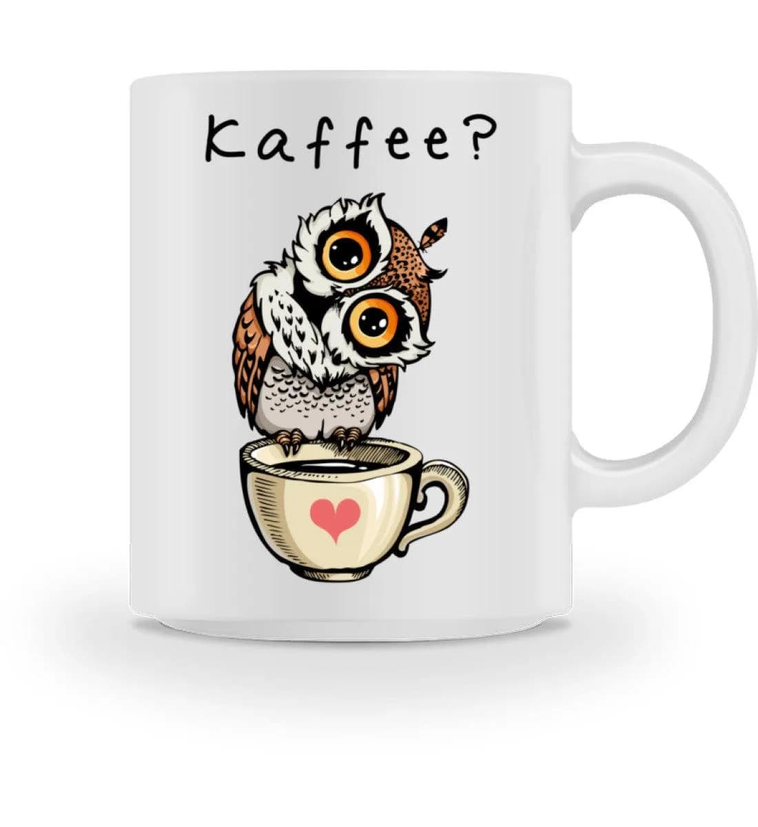 Eule auf Tasse Kaffee? - Tasse 2