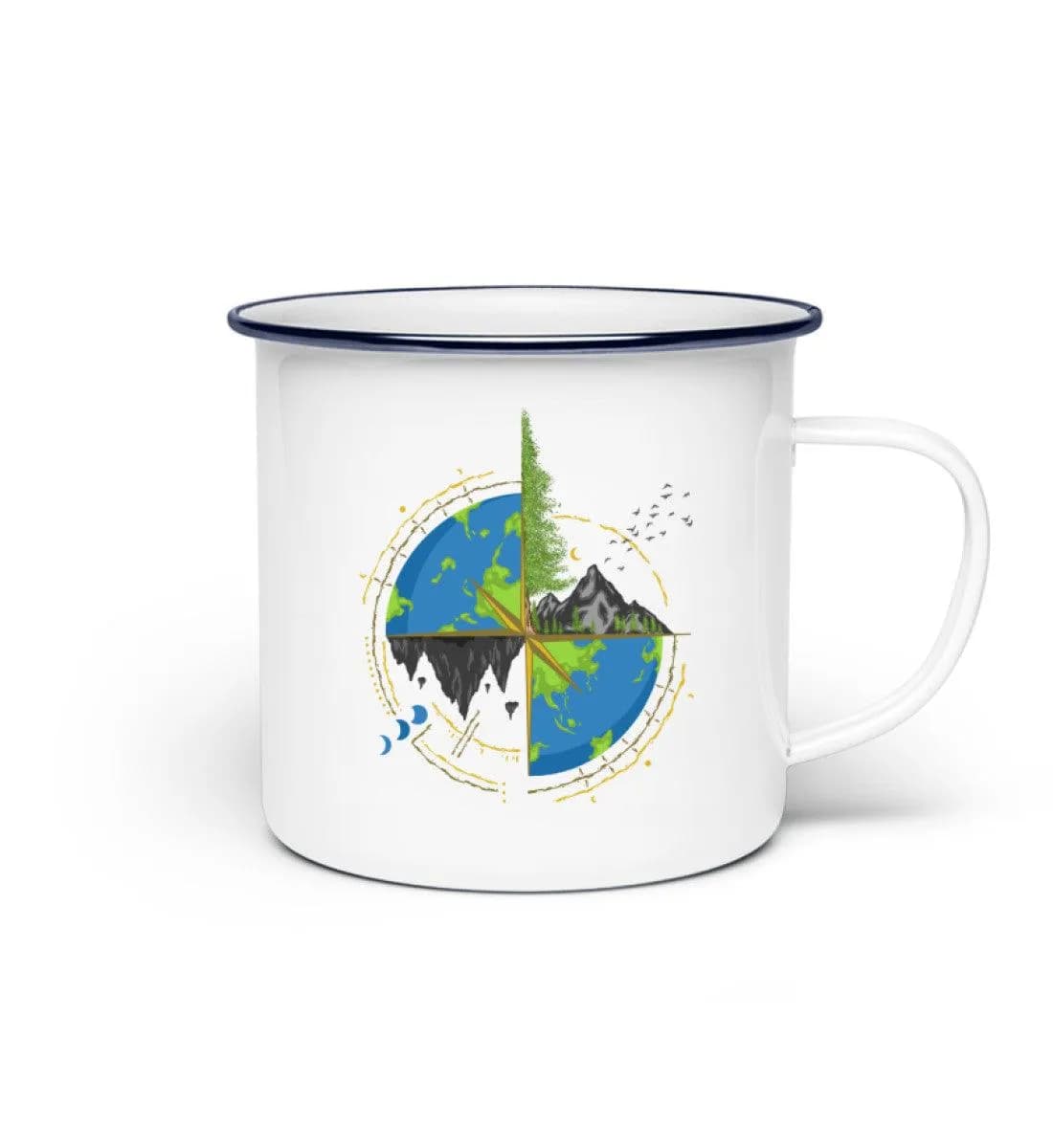 Nature earth - Emaille Tasse 2