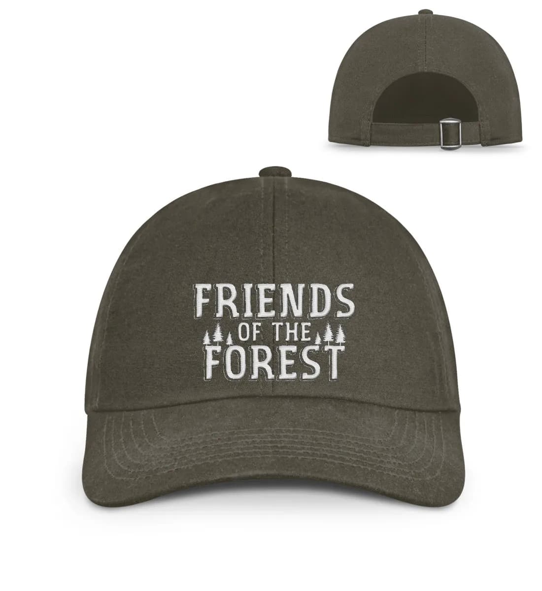 Friends of the forest - Organic Baseball Cap mit Stick 3