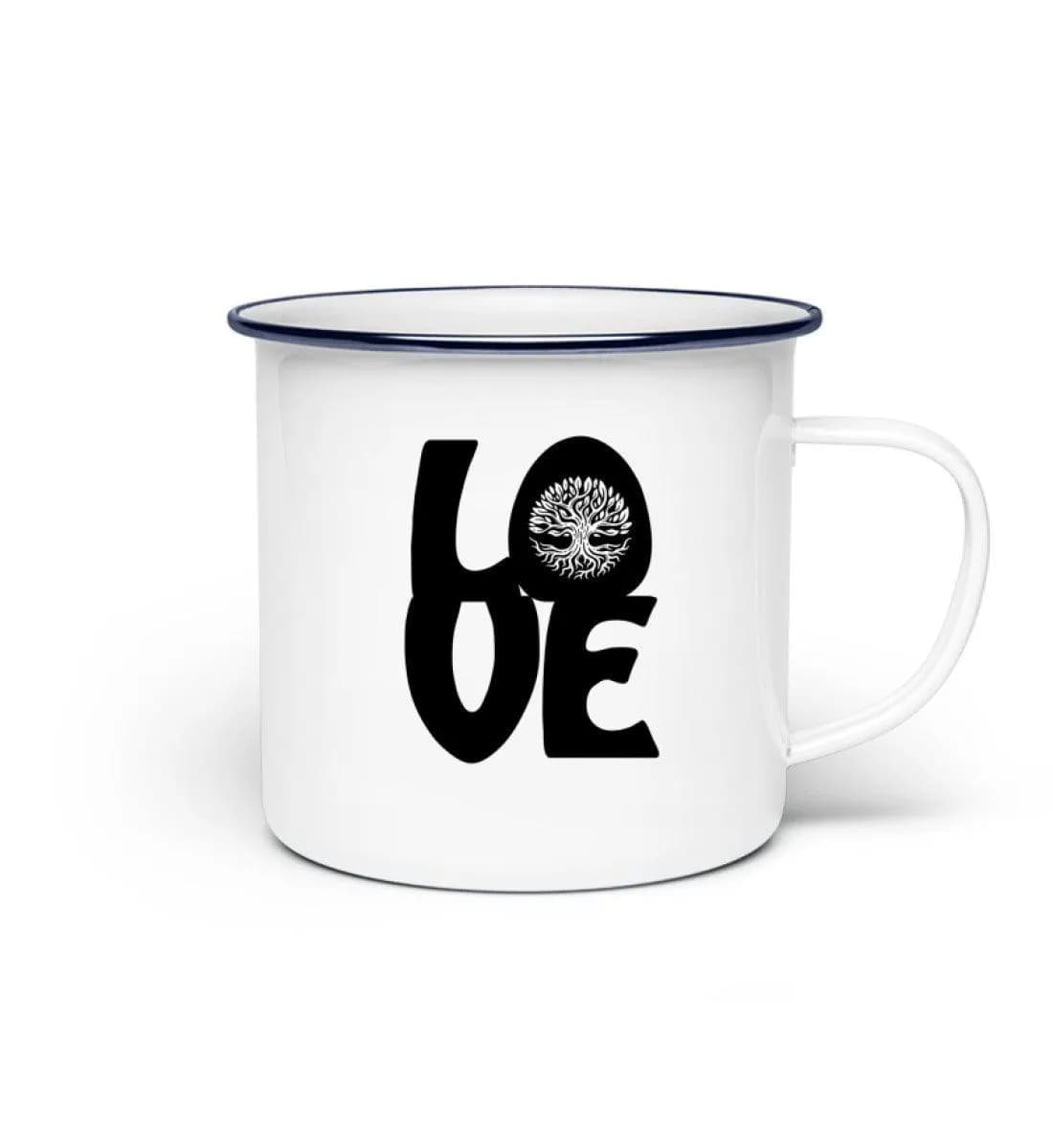 Love Tree - Emaille Tasse 2