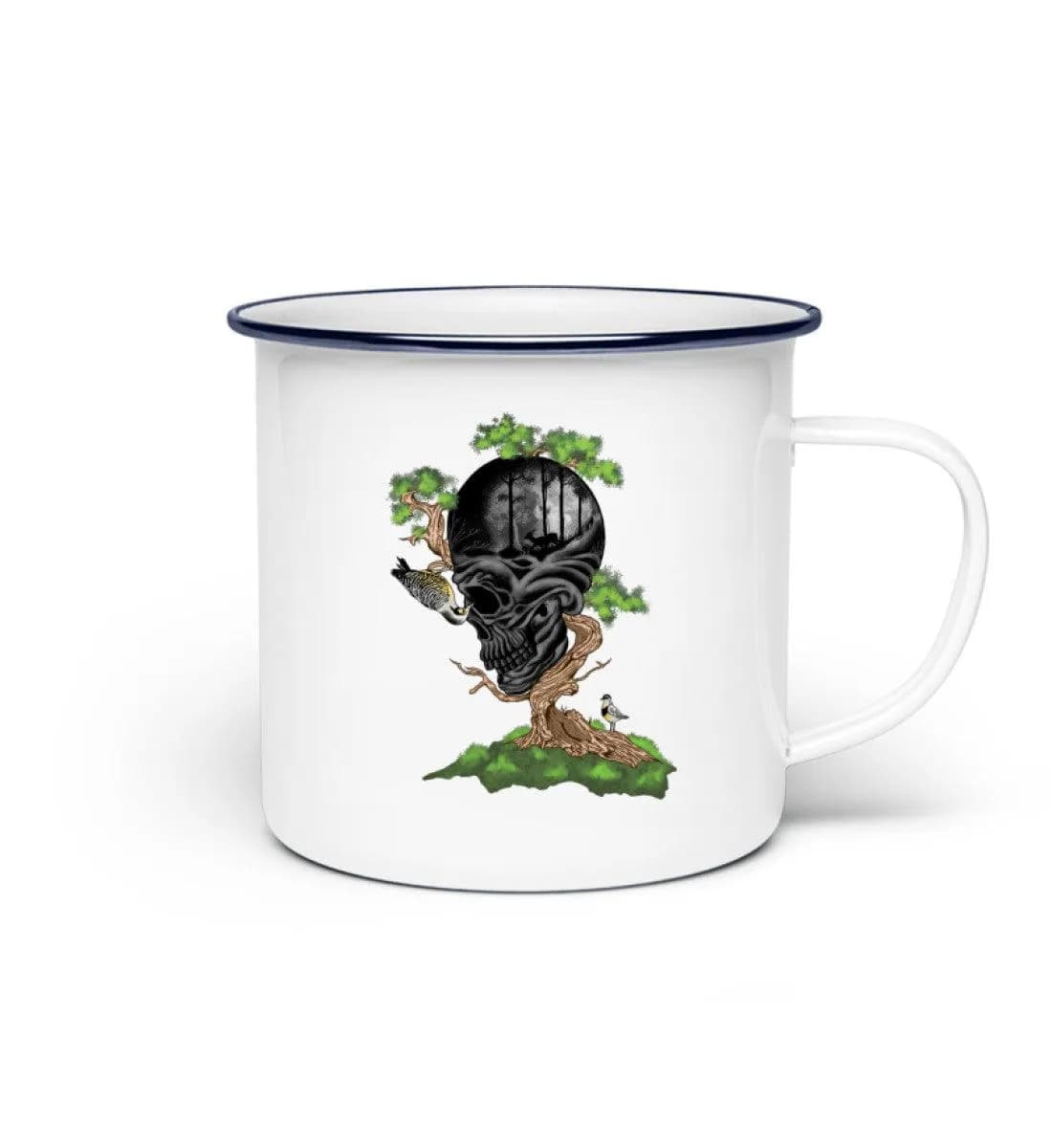 Tree Skull - Emaille Tasse 2