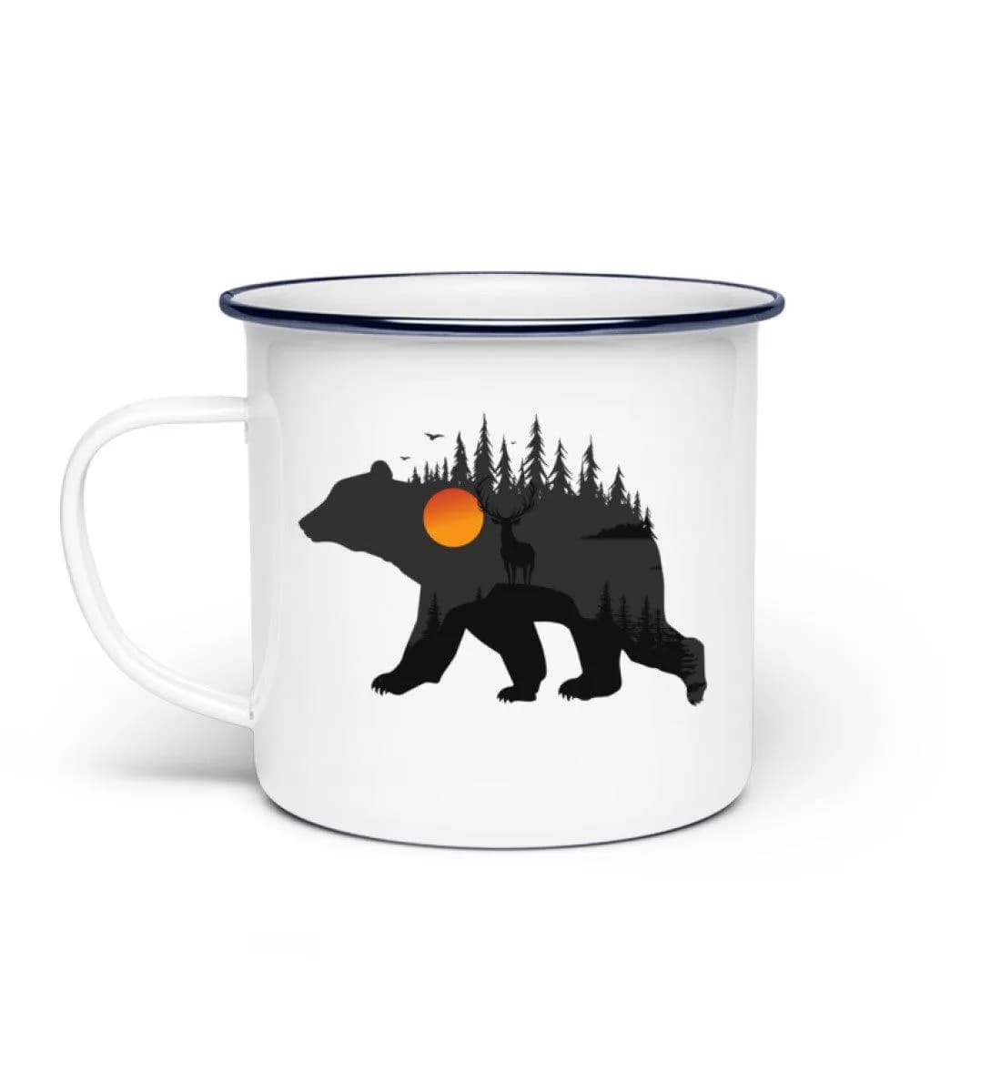 Waldbär - Emaille Tasse