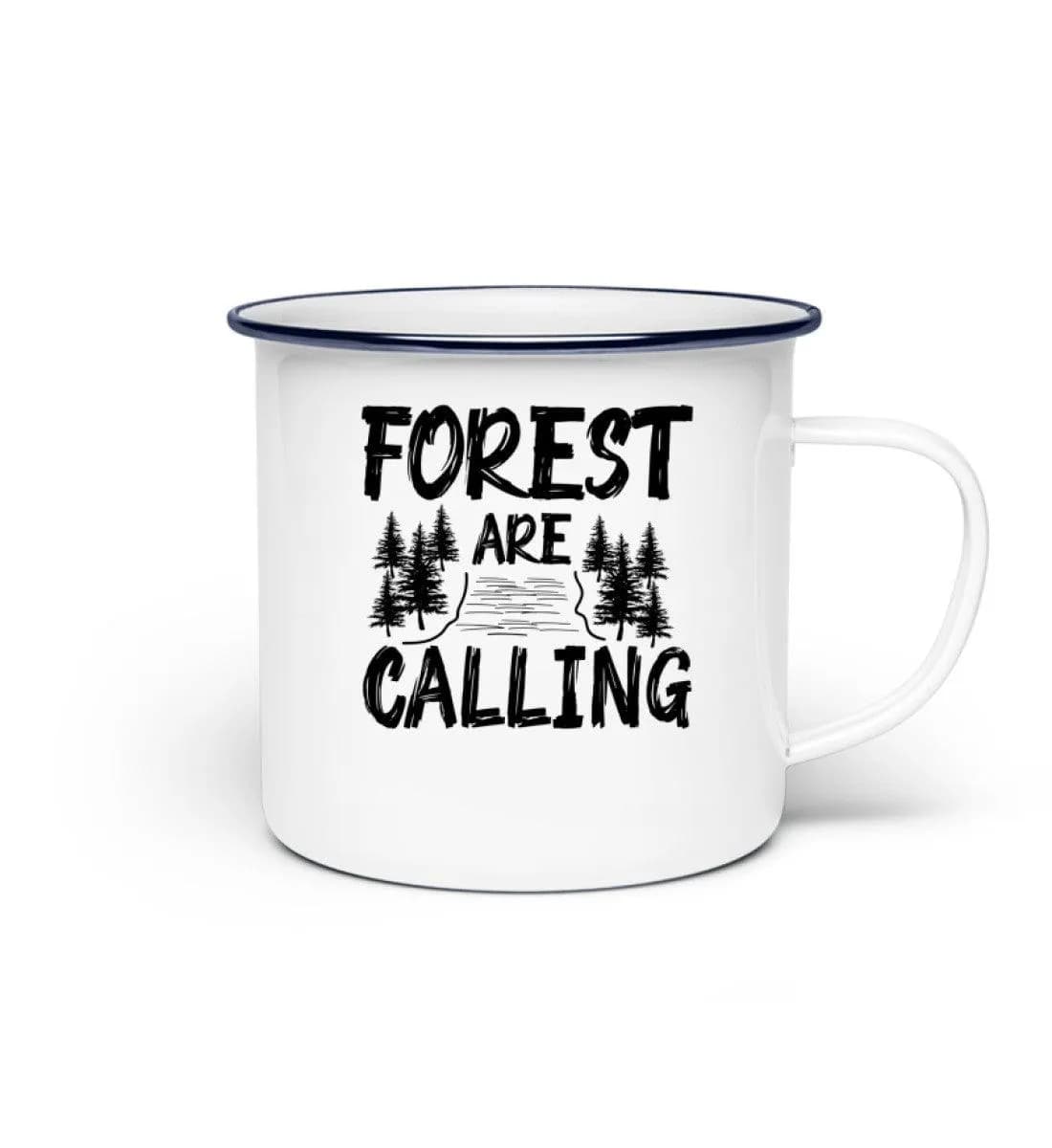 Forest are calling - Emaille Tasse 2