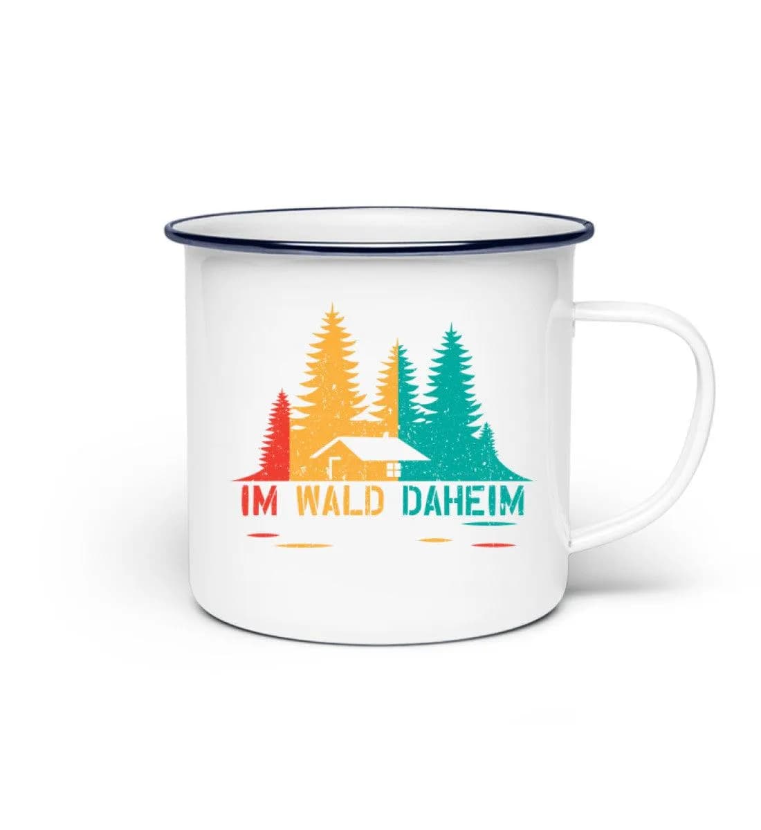 Im Wald daheim - Emaille Tasse 2