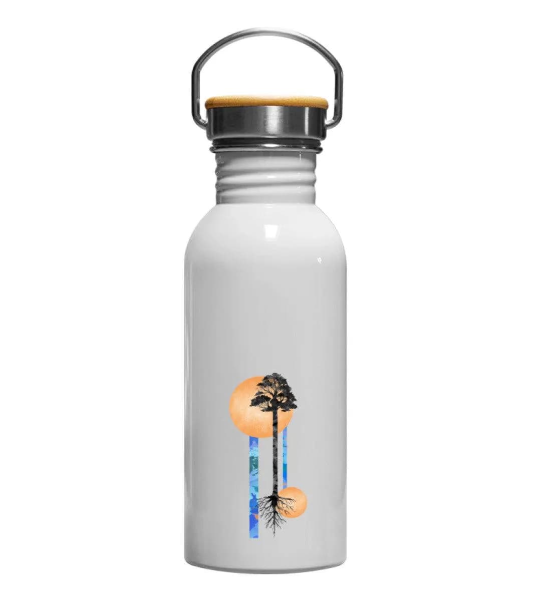Long Watercolor tree - Edelstahl Trinkflasche